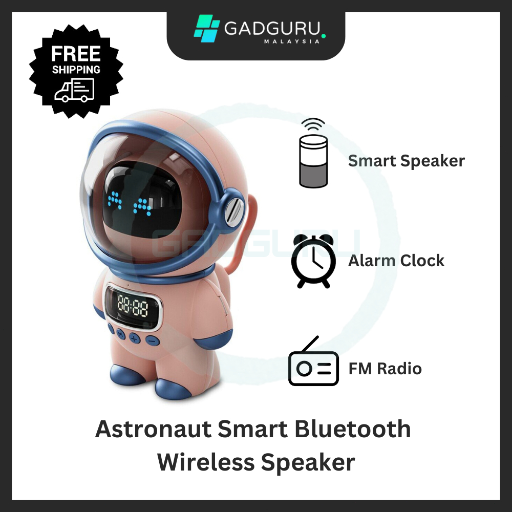 Astronaut Speaker Smart Bluetooth Wireless Speaker Audio Mini Portable Speakers with Alarm Clock FM