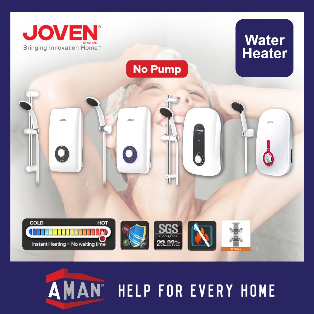 JOVEN Water Heater Without Pump Rain Shower Bathroom Instant Hot Water Heater White SA8E SA20E SE1e SE3e 热水器