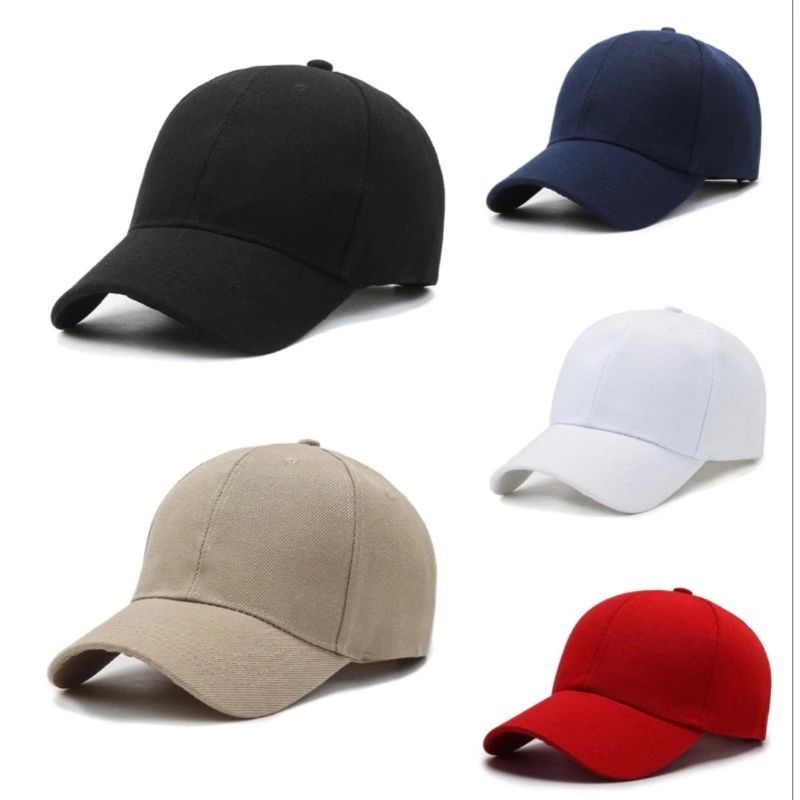 【READY STOCK AT MALAYSIA】 Adjustable Hat Casual Outdoor Plain Baseball Unisex Cap