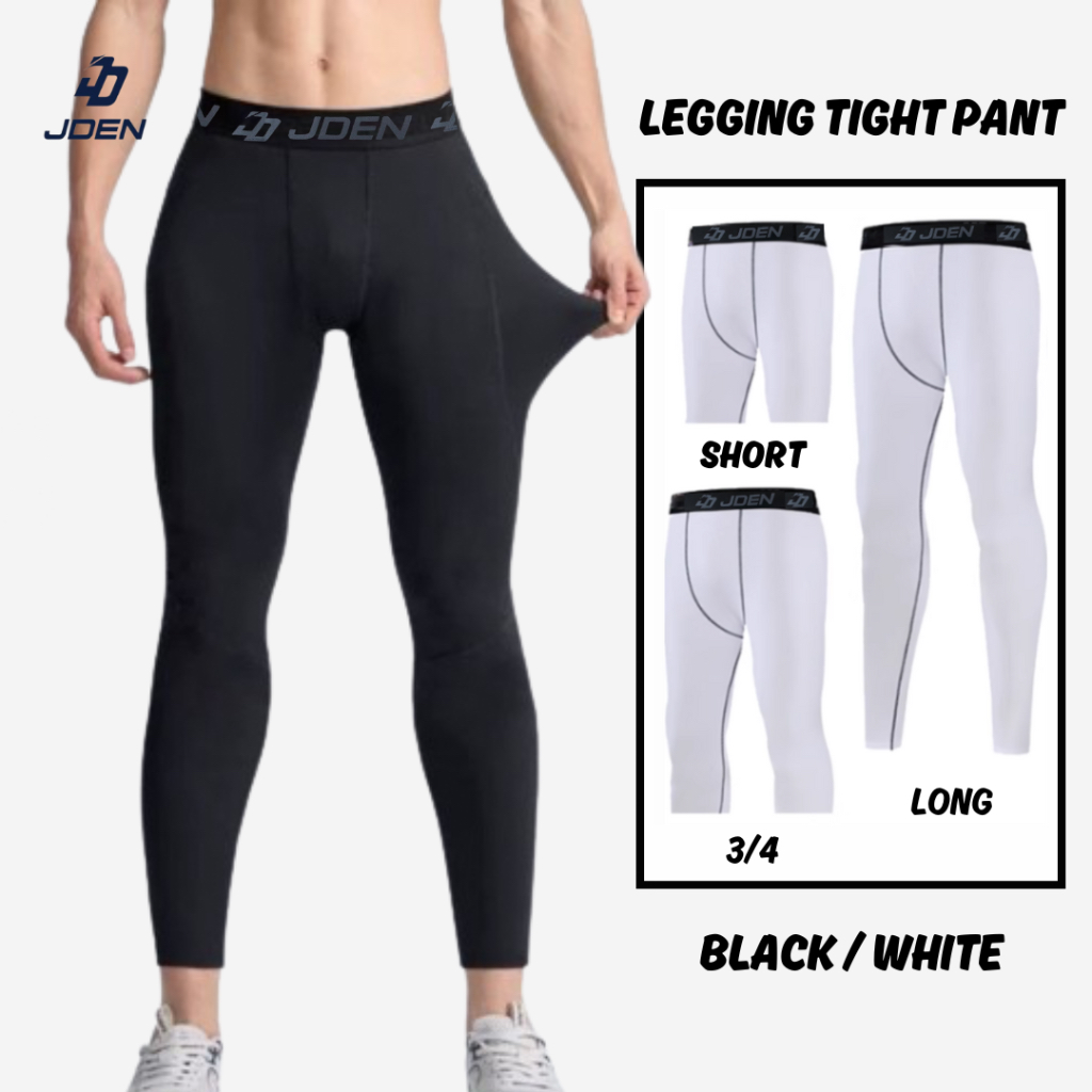 JDEN Leggings Tight Pants Men Gym/Running/Swimming - Seluar Tight Lelaki Quick Dry Sportwear