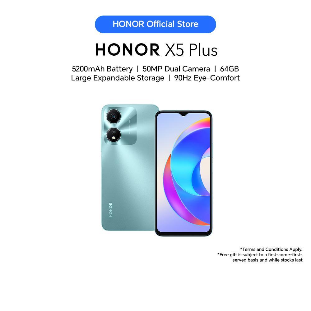 HONOR X5 Plus 4G (4GB+64GB) Smartphone 5200mAh Battery｜50MP Dual Camera｜90Hz Eye-Comfort Display｜Expansion Storage