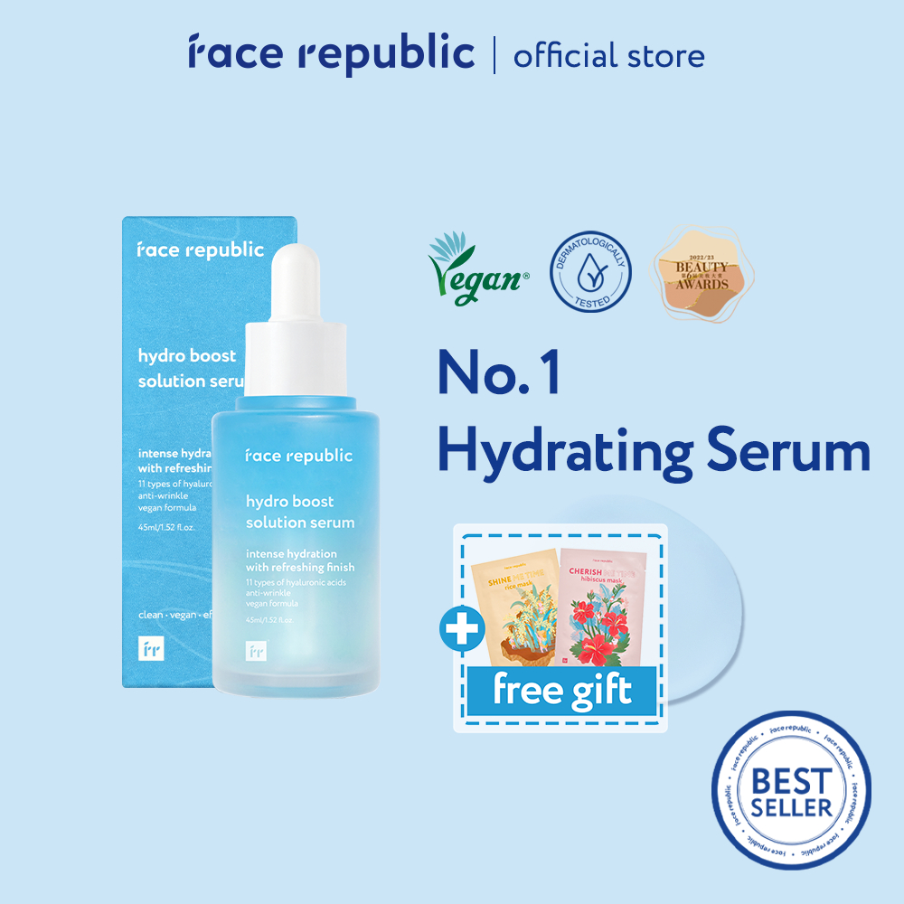 Face Republic Hydro Boost Solution Serum for All Skin Types, Dry (45ml)