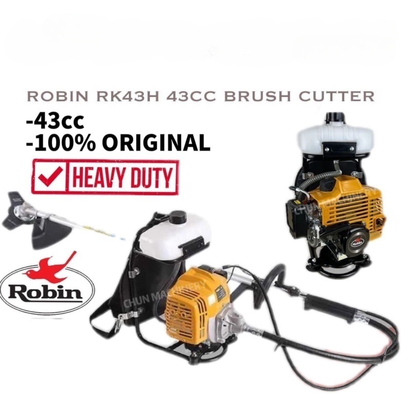 （Free Shipping）Robin RK32H/33H/43H Brush Cutter Backpack Brush Cutter Knapsack Grass Cutter2 Stroke Mesin Rumput Galas