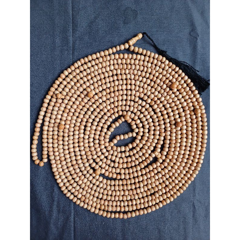 HOT ITEM TASBIH 1000 BIJI TERAS KAYU KUKUN PUTIH