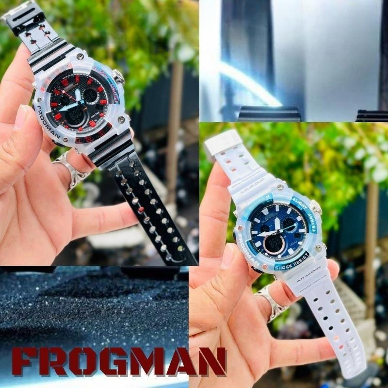 SPECIAL PROMOTION FROGMAN DIGITAL RUBBER STRAP WATCH FOR MEN 100% WATERPROOF