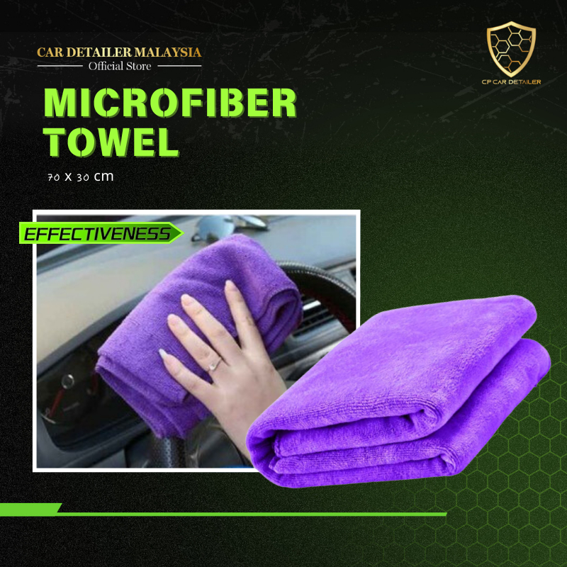 【CAR Detailer】Microfiber Car Wash Towel Ultra Soft 70cm x 30cm Car Wash Accessories Car Detailing
