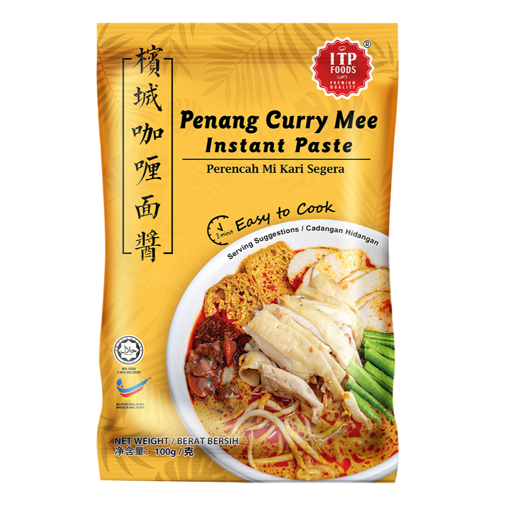 ITP Foods Halal Penang Curry Mee Paste / 槟城咖喱面酱 / Perencah Mi Kari Pes Segera