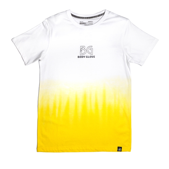 Body Glove Men's Short Sleeve Tee | Slim Fit | Cotton - Yellow