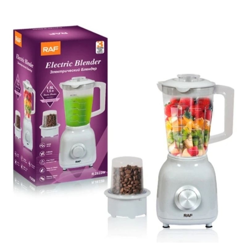 BLENDER STEEL 1000WATT MODEL R-300 RAF 2IN1 ELECTRIC Detachable Blades Ice Crushing Centrifugal Juicers