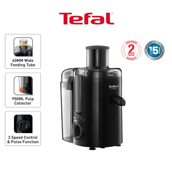 Tefal Juicer Frutelia Plus Juice Extractor Centrifugal Juicer Fruit Juicer Mixer Blender  350W ZE370 ZE370865