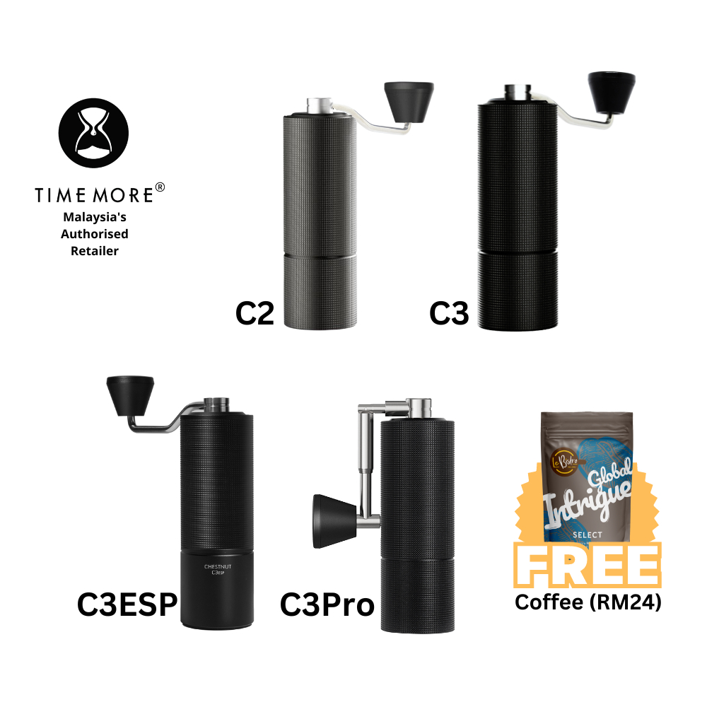 TIMEMORE Chestnut C3 ESP / C3 Pro / C3 / C2 Manual Coffee Grinder (Free LeBistro Coffee Worth RM 24)