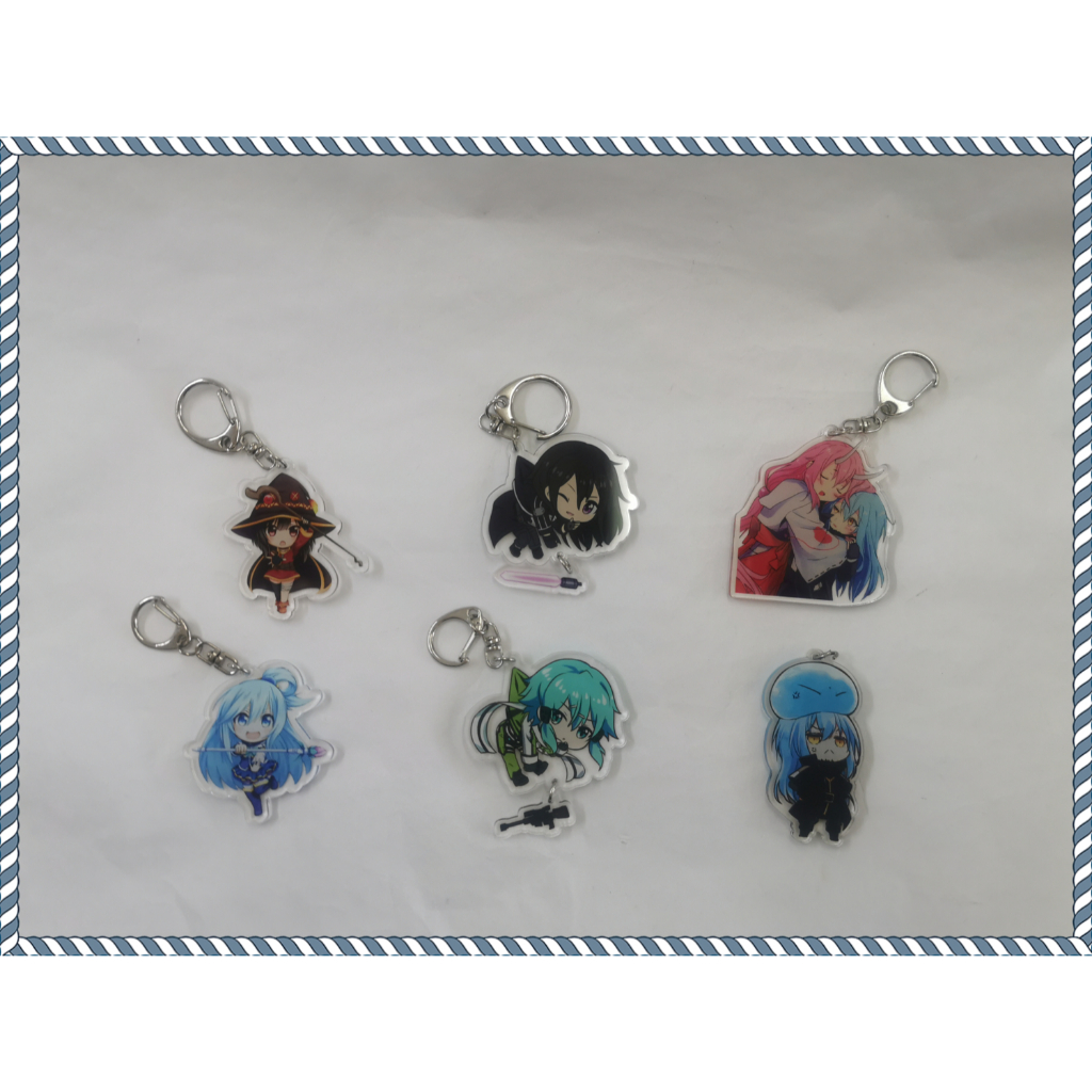 Anime Merchandise Mixed Sword Art Online Sword Keychain Slime Konosuba Keychain