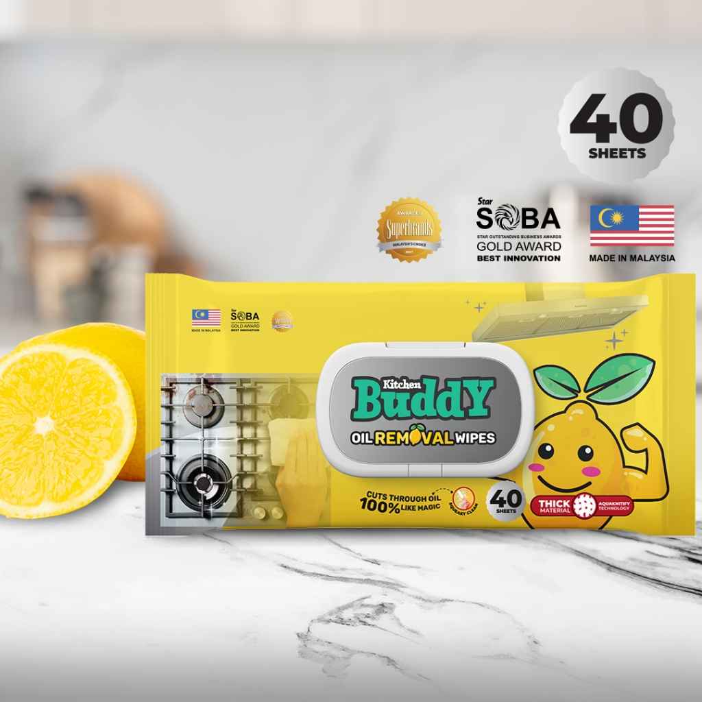 Greenwipes Kitchen Wipes Kitchen Oil Removal Wipes - Tisu Basah Dapur Kitchen Towel Oil Wipes