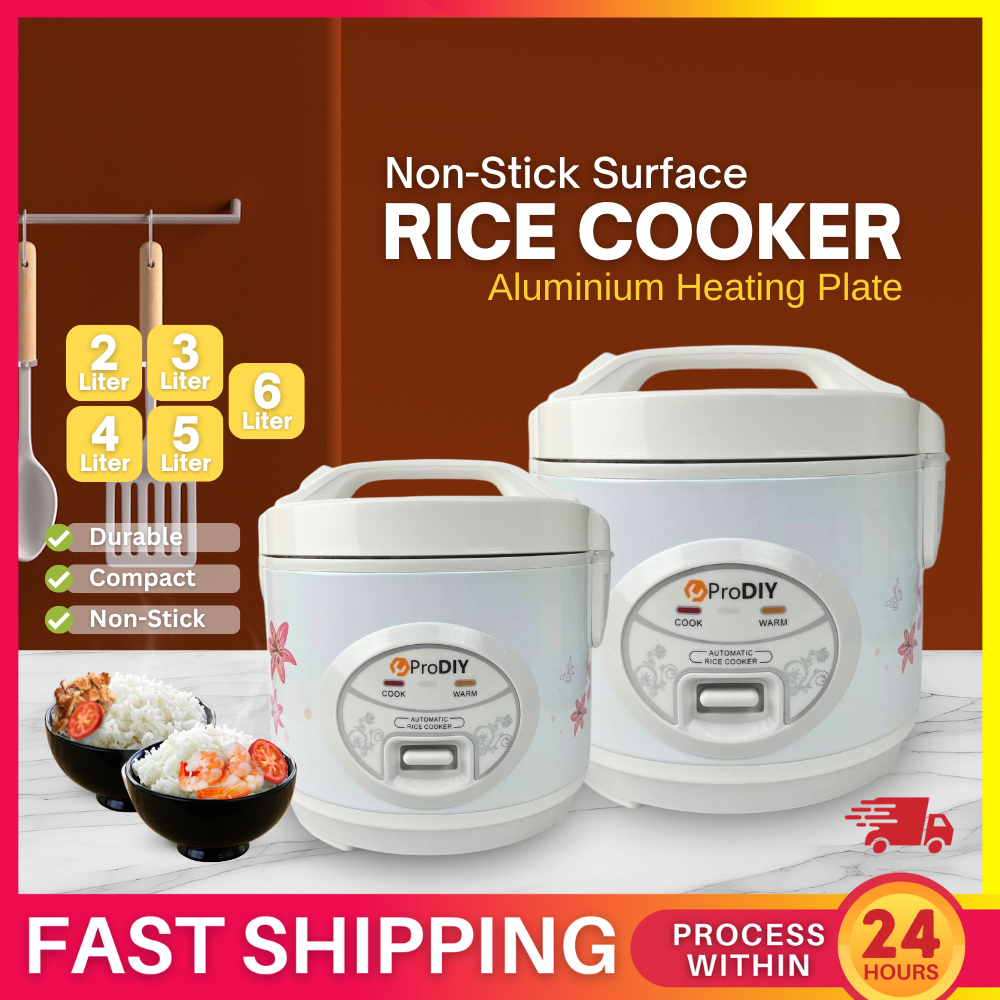 Non-stick Electric Rice Cooker Free Rice Spoon Large Capacity Rice Periuk Nasi Steamer ( 2L / 3L / 4L / 5L / 6L )