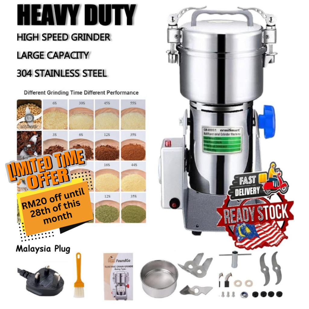 KELETOOL Pengisar Belender Kisar Kering 磨粉机 Powder Grinder Machine Mesin  Dry Food Blender For Spices Rempah Blander