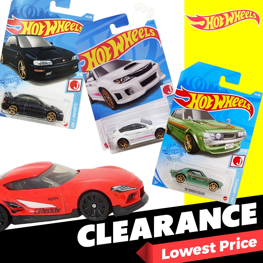 Original Mattlel HOT WHEELS Murah JDM Series Cars 1:64 Diecast Racing Car Toy Collectibles Toyota Supra Subaru Impreza