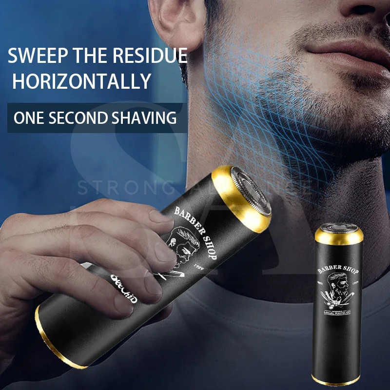 Electric Shaver Men'S Travel Car Aluminum Alloy Mini Shaving Shaver Portable Electric Shaver Mini Stainless Steel Sharp