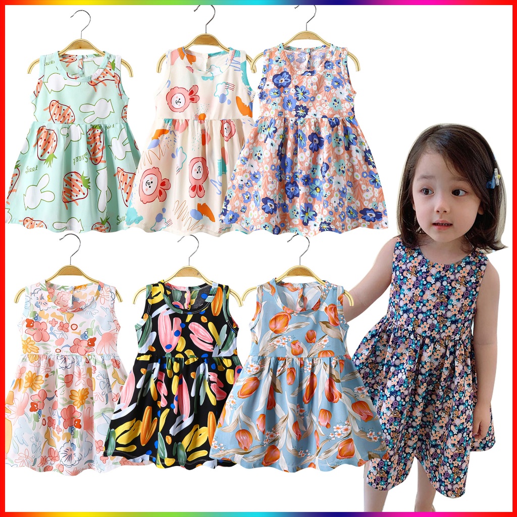 Baby Girls Dress Clothes Kids Sleeveless Princess Dress Pageant Gown Wedding Birthday Party Sundress Dresses for 1-5Y