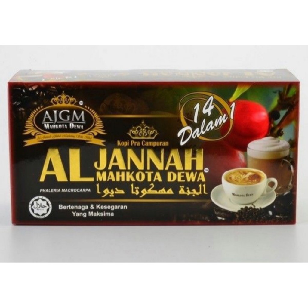 AJGM ALJANNAH KOPI MAHKOTA DEWA 20 SACHET ORIGINAL HQ