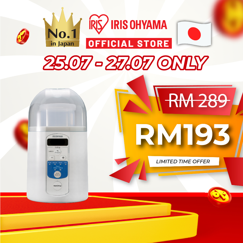 IRIS OHYAMA Yogurt Maker Healthy Yogurt Milk Fermentation Dessert IYM-013