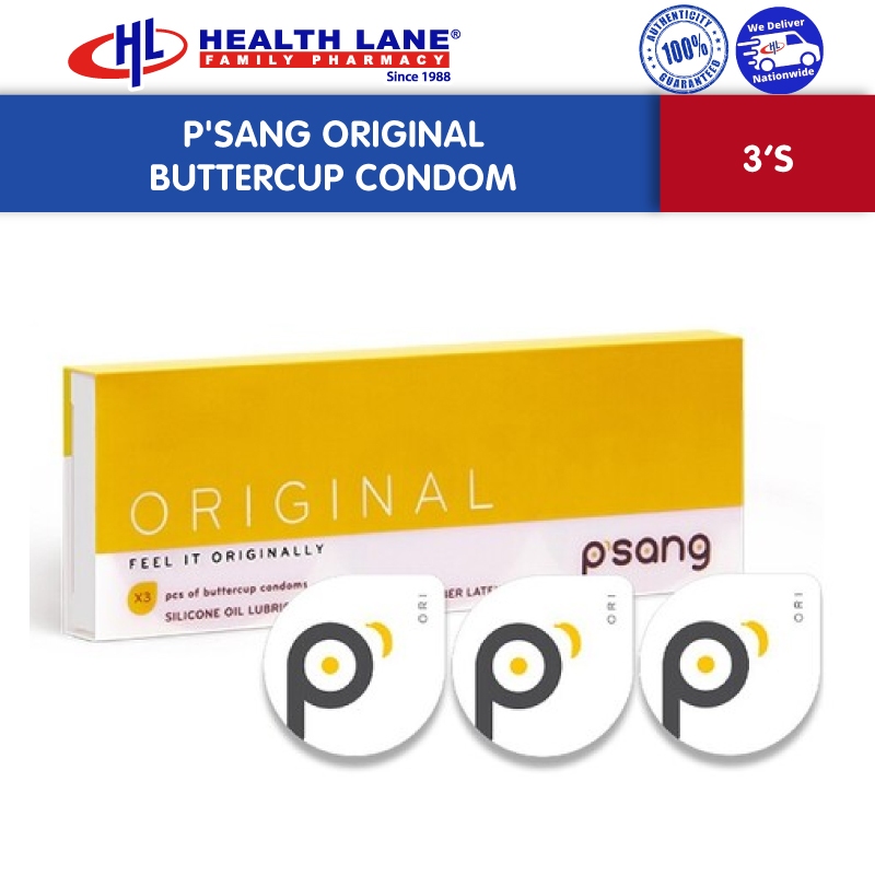 P'sang Original Buttercup Condom (3's) | Long Lasting Condom