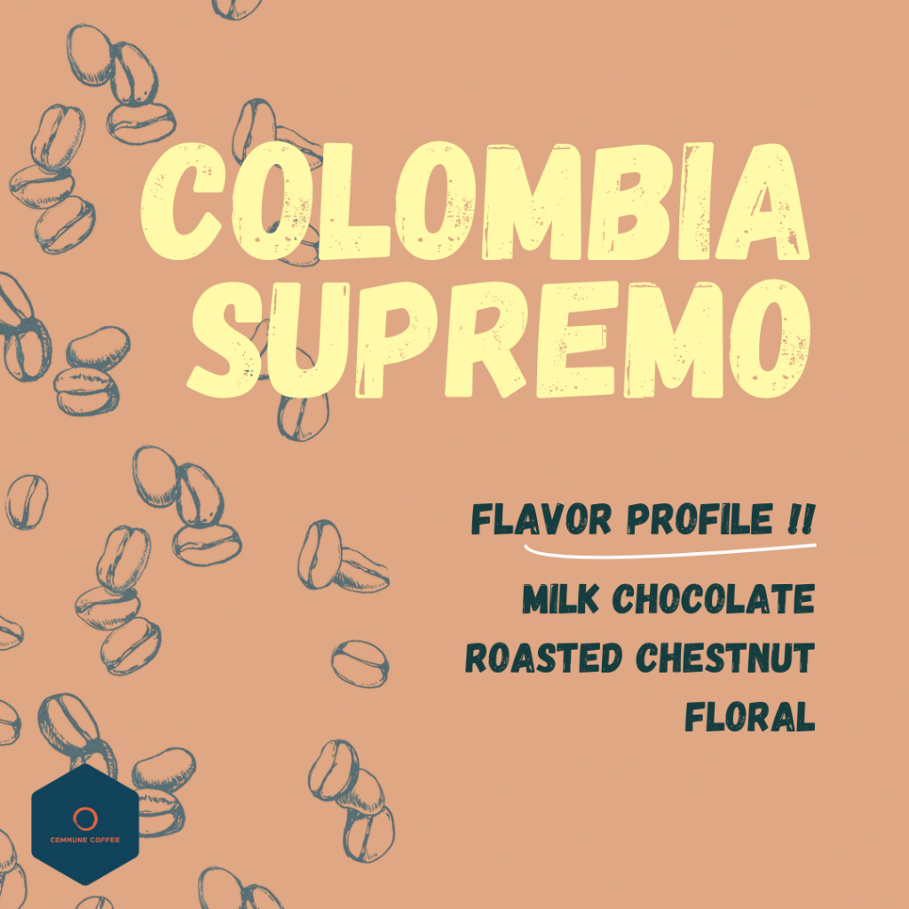 COMMUNE COFFEE - COLOMBIA SUPREMO Fresh Roasted Arabica Coffee Bean Espresso Bean Biji Kopi 咖啡豆 浓缩咖啡