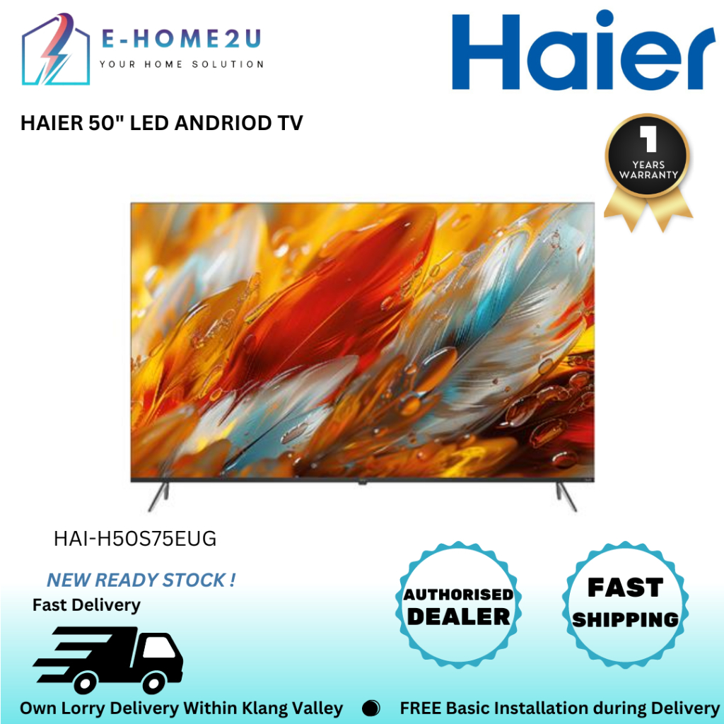 HAIER (HAI-H50S75EUG) 50" LED ANDRIOD TV