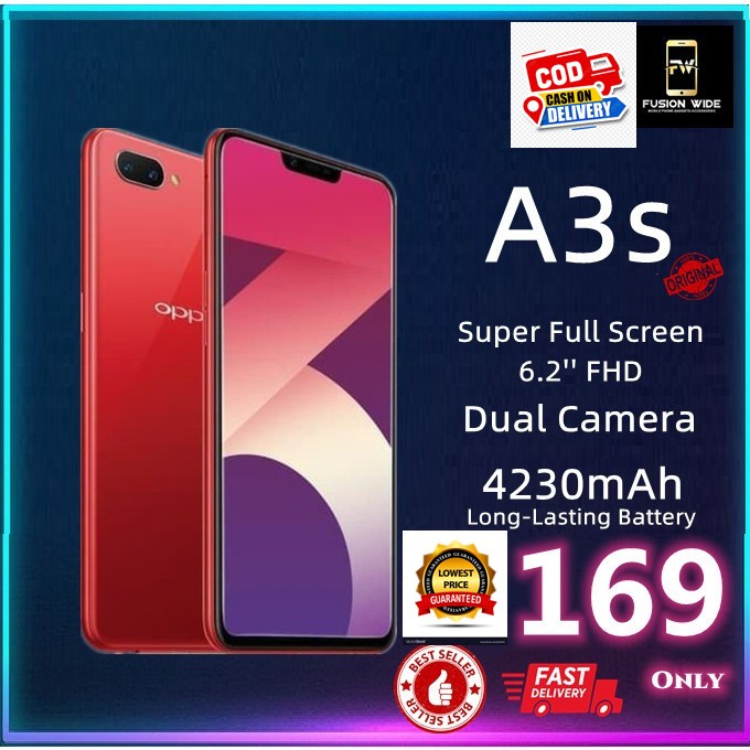 100% ORIGINAL OPPO A3s 6GB/128GB TIPTOP CONDITION ORIGINAL HANDPHONE | MURAH | LIKE NEW |