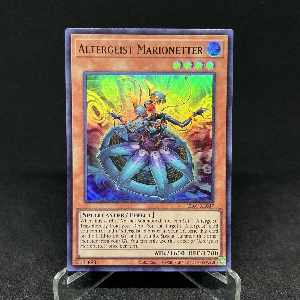 YUGIOH - Altergeist Marionetter - Ultra Rare UR / Super Rare SR ( CR01-AE037 / CIBR-JP012 ) [ JY CARD TRADING ]