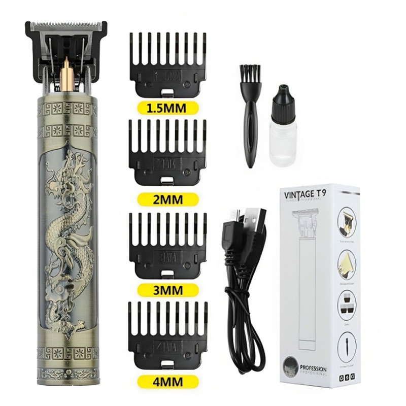 T9 Electric Hair Trimmer Clipper Cordless USB Rechargeable Mustache Shaver Haircut Machine Mesin Rambut Original 剪頭發工具