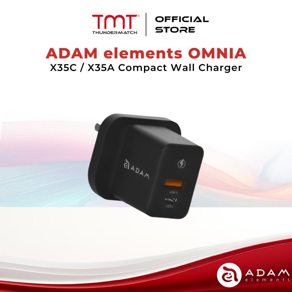 ADAM elements OMNIA X35C / X35A Dual Port Compact Wall Charger