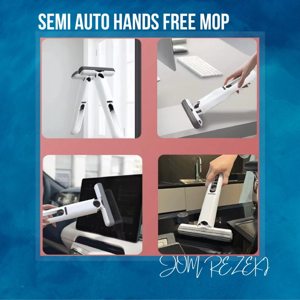 JOM Mini Squeeze Mop Portable Cleaning Mop Desk Cleaner Window Glass Sponge Cleaner Wear-resistant Household Cleaning