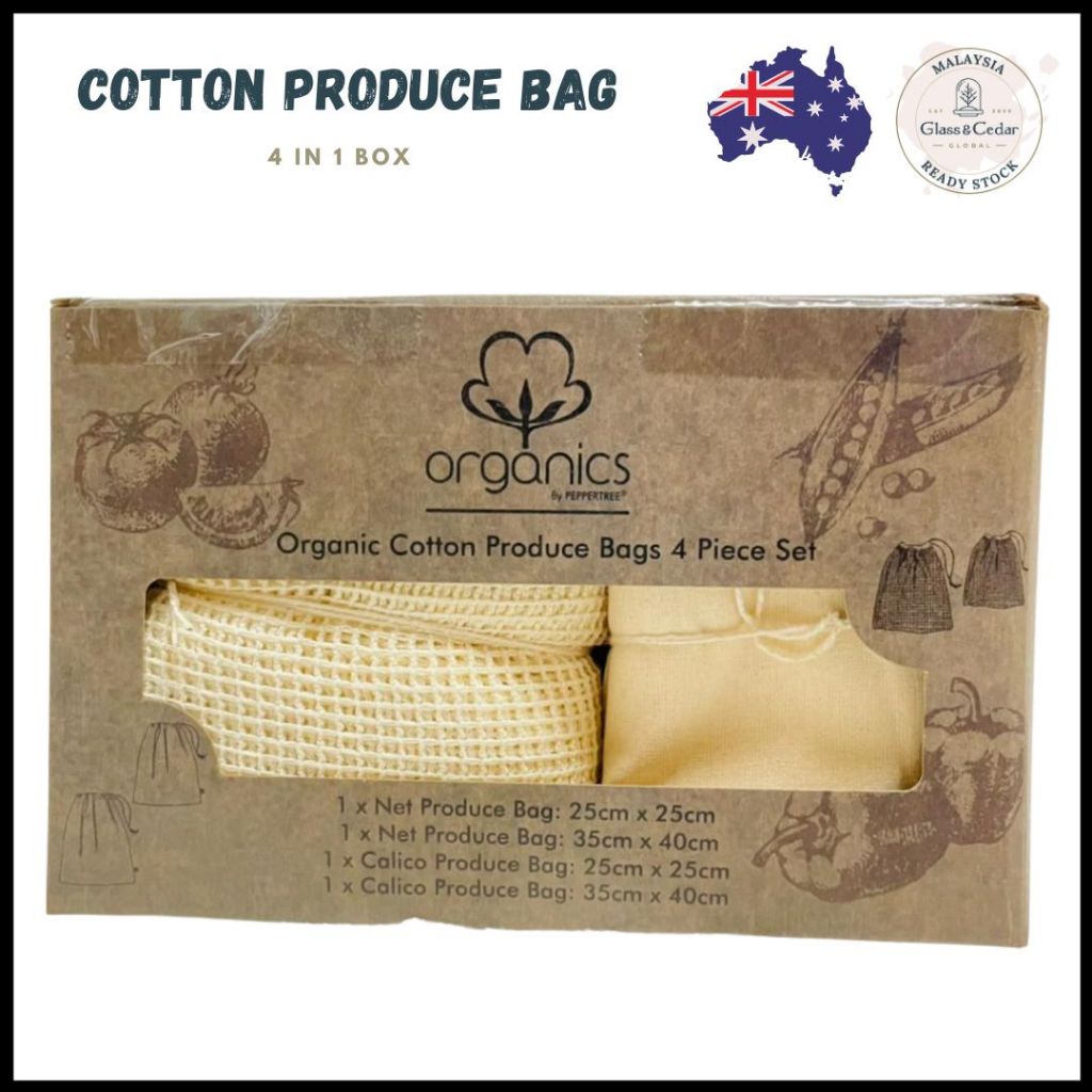 (IMPORTED ) PEPPERTREE COTTON PRODUCE ORGANICS BAG