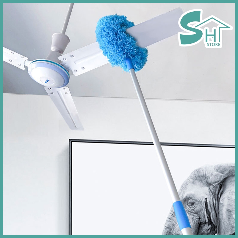 Ceiling Fan Duster Dust Cleaner Cleaning Tool Adjustable Microfiber Brush Cobweb Mop Penyapu Kipas Syiling Pembersih