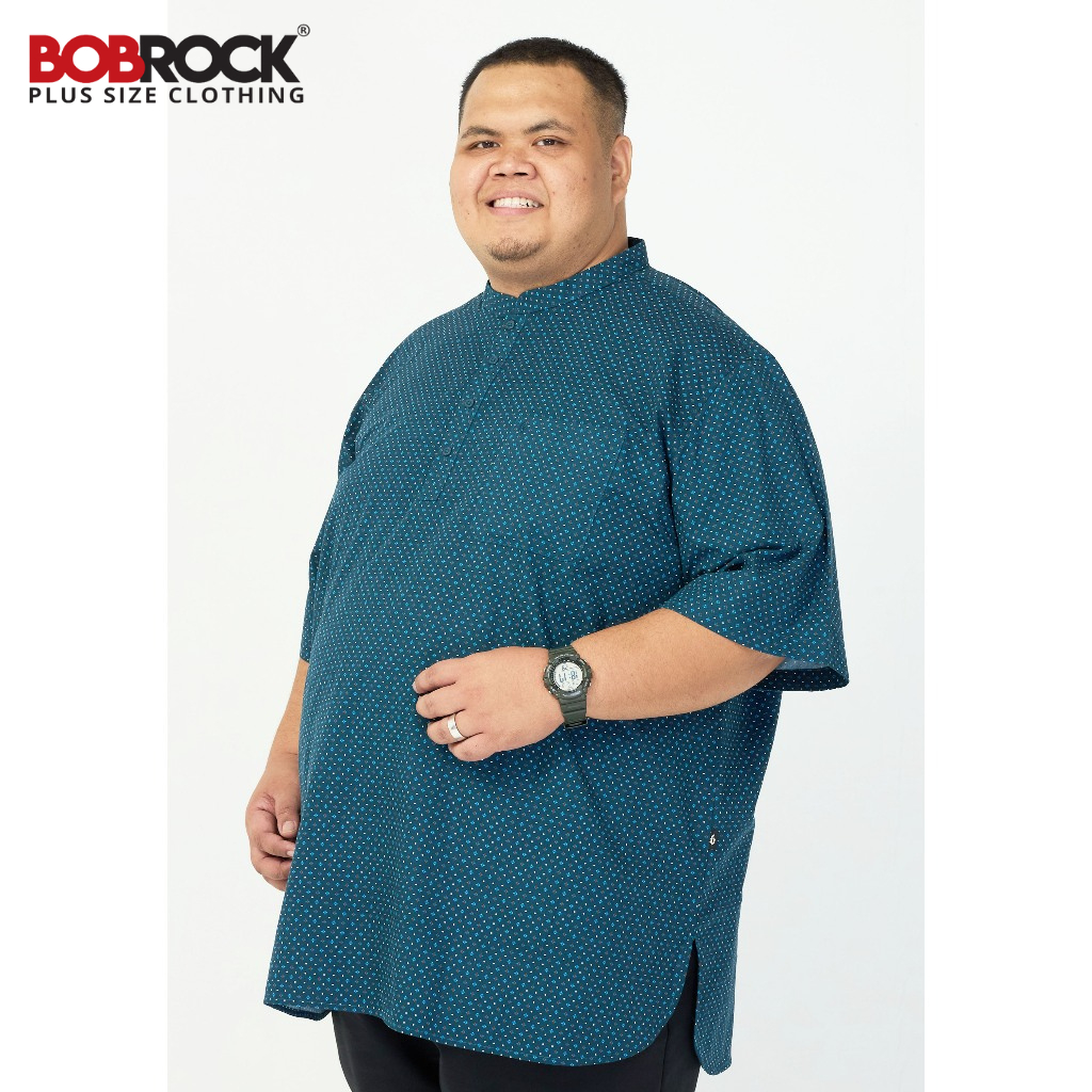 BOBROCK Plus Size Kurta Daud Relaxed Fit Japanese Cotton Short Sleeve Kurta