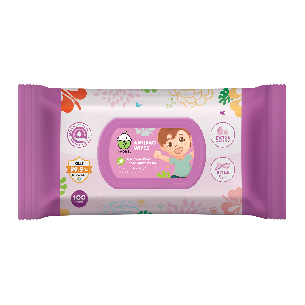 [ CLEARANCE] CHOMEL Antibac Wipes 100's
