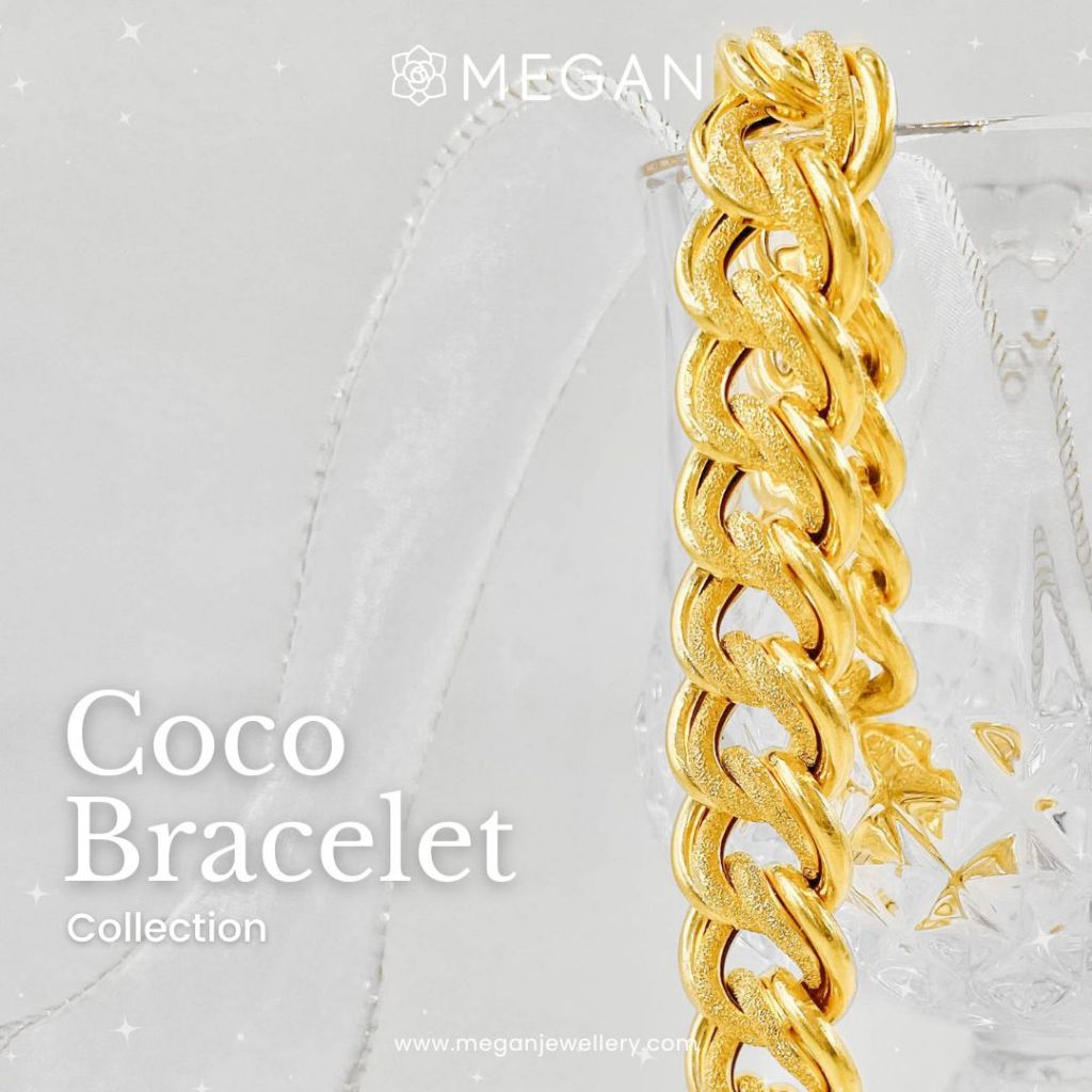 Megan Jewellery Coco Bracelet Emas 916