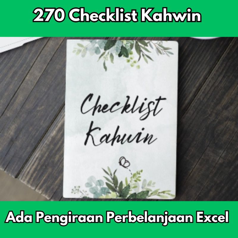 270 Checklist Kahwin / Wedding Checklist / Wedding Planner / Planner Kahwin / Template Kahwin [PDF]