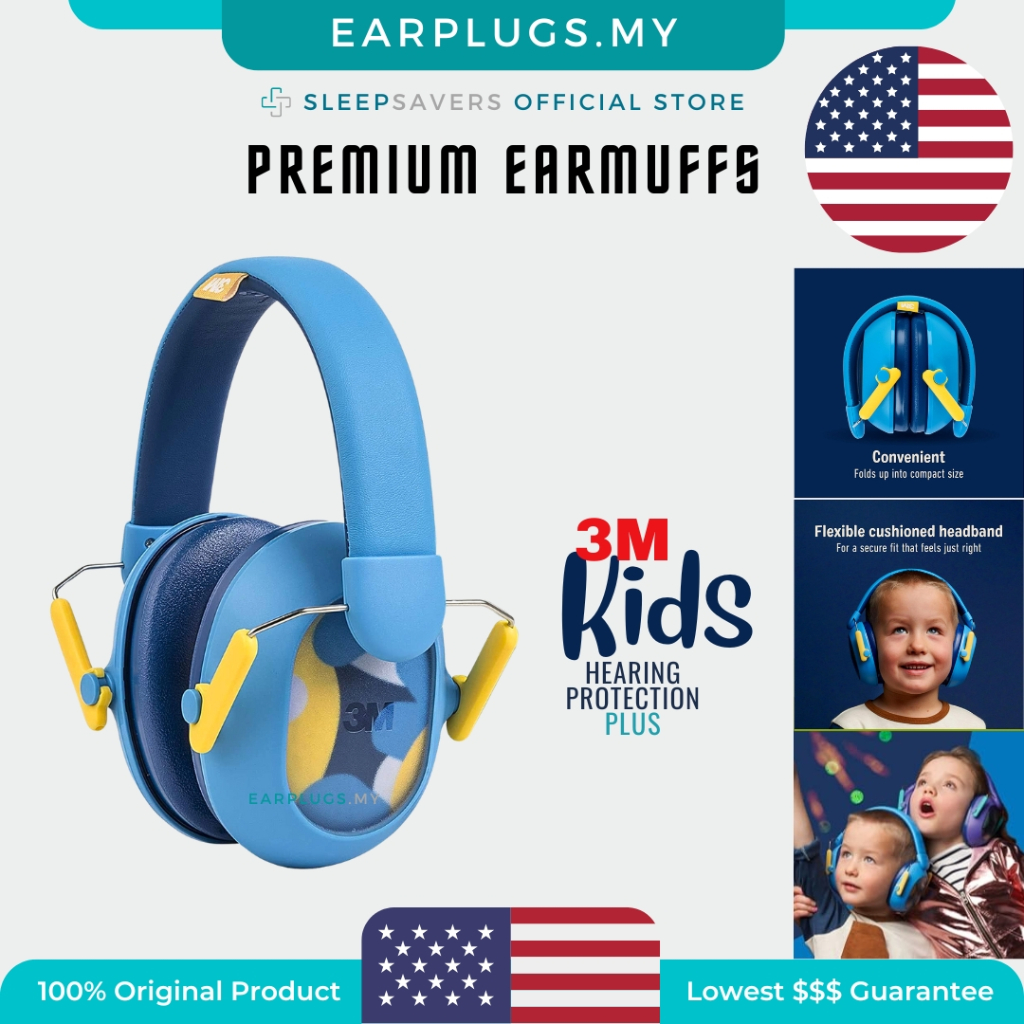 3M Kids Earmuffs, Age 3+, Children Ear Protector Muff Anti Noise Penutup Telinga Budak Kanak 小孩耳罩