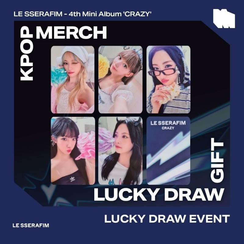 LE SSERAFIM CRAZY KPOP MERCH LUCKY DRAW GIFT