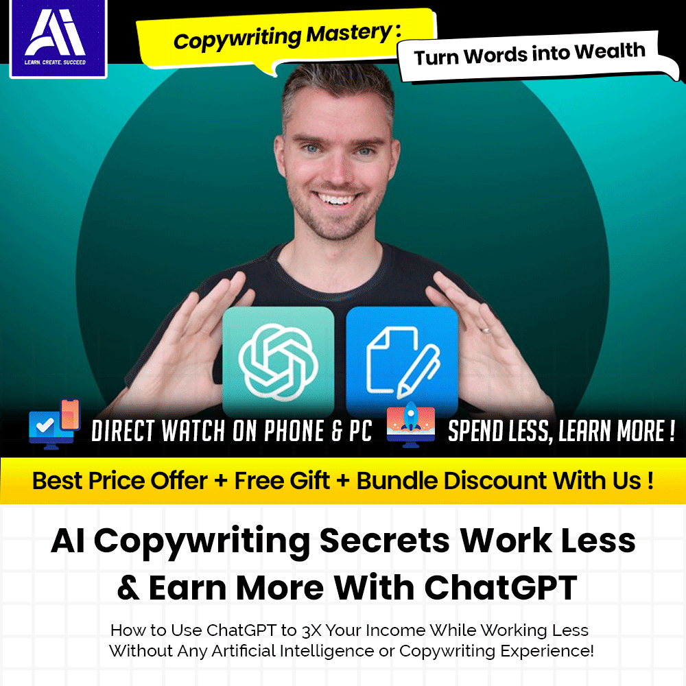 AI Video Course: AI Copywriting Secrets Work Less & Earn More With ChatGPT | Copywriting Course | Learn Copywriting