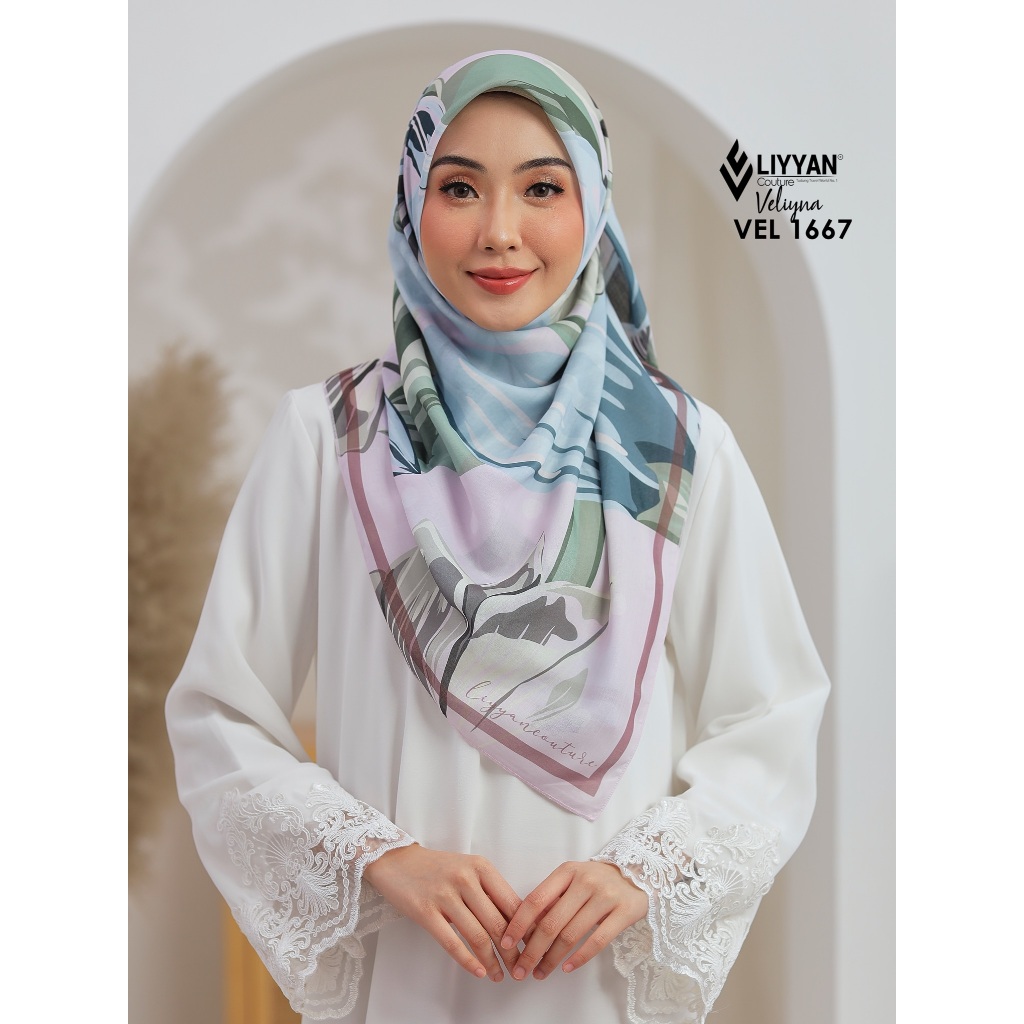 (LC) Veliyna Bawal : Limited Premium Custom Printed Scarf / Square Hijab / Tudung available in many designs