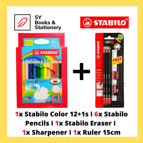 STABILO Stationery School Set / Stationery Gift Set / Color Pencil Set / Pencil Sekolah Hadiah Set