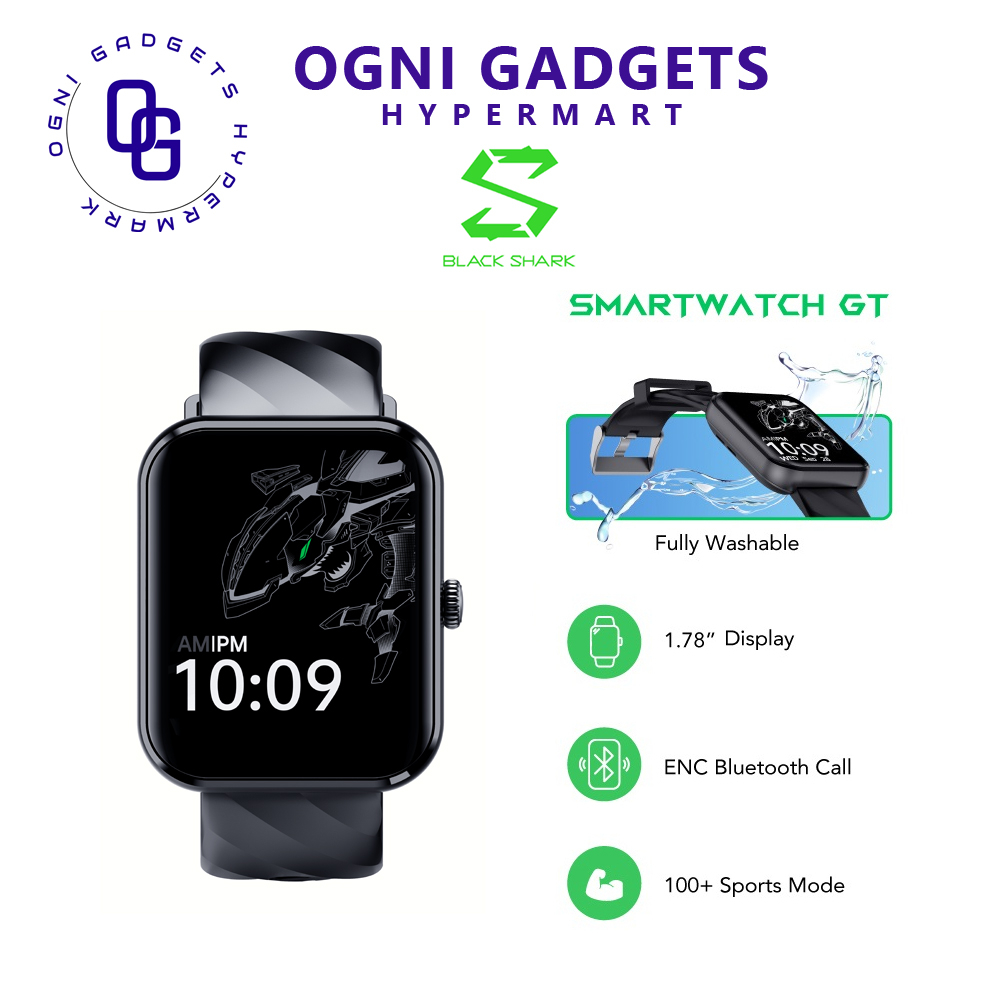 Black Shark Smart Watch GT | 1.78" Display AMOLED IP68 Fully Washable SmartWatch