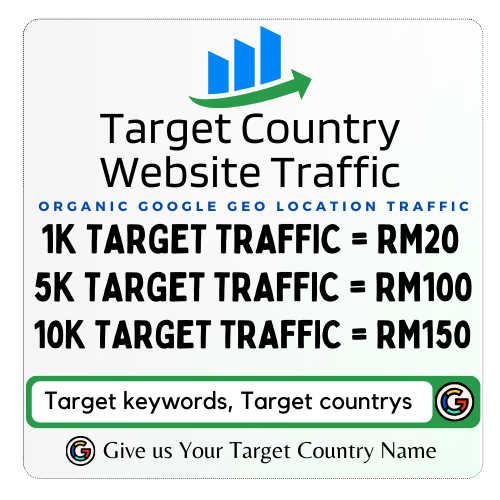 Target Country Website Traffic | 100% Organic google geo location traffic | Target keywords, Target country