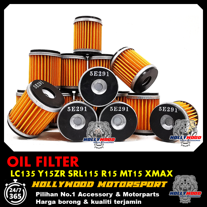 OIL FILTER MOTOR YAMAHA PENAPIS MINYAK HITAM LC135 Y15 Y16 LAGENDA EZ115 FZ150i R15 XMAX