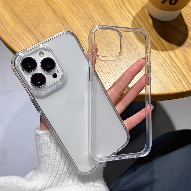 Iphone Casing Anti-Drop Clear Hard Case Transparent Phone Back Cover For 17 Pro Max 16 15 14 13 12 11 XR XS X 8 Plus 7 6