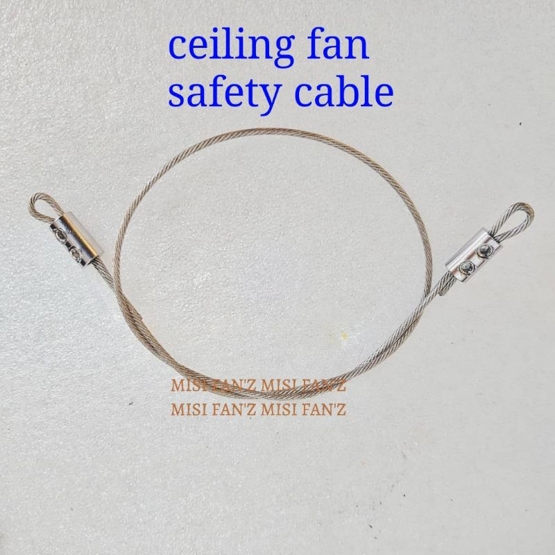 Universal ceiling fan safety cable