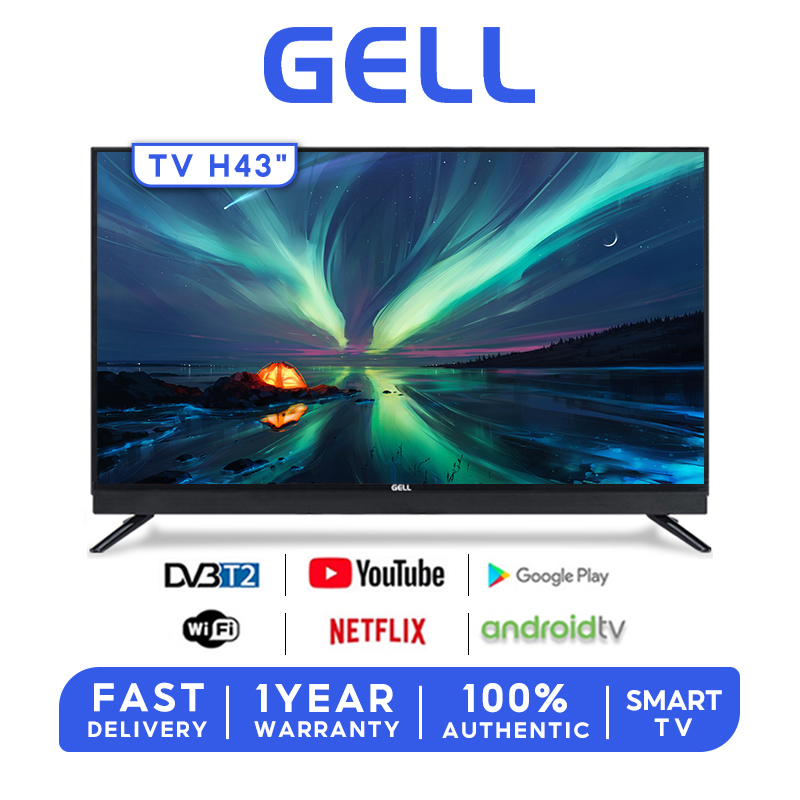 Gell Sakura Smart TV 32 Inch Slim Android 40&43 Inch Full HD LED TV Built-in MYTV