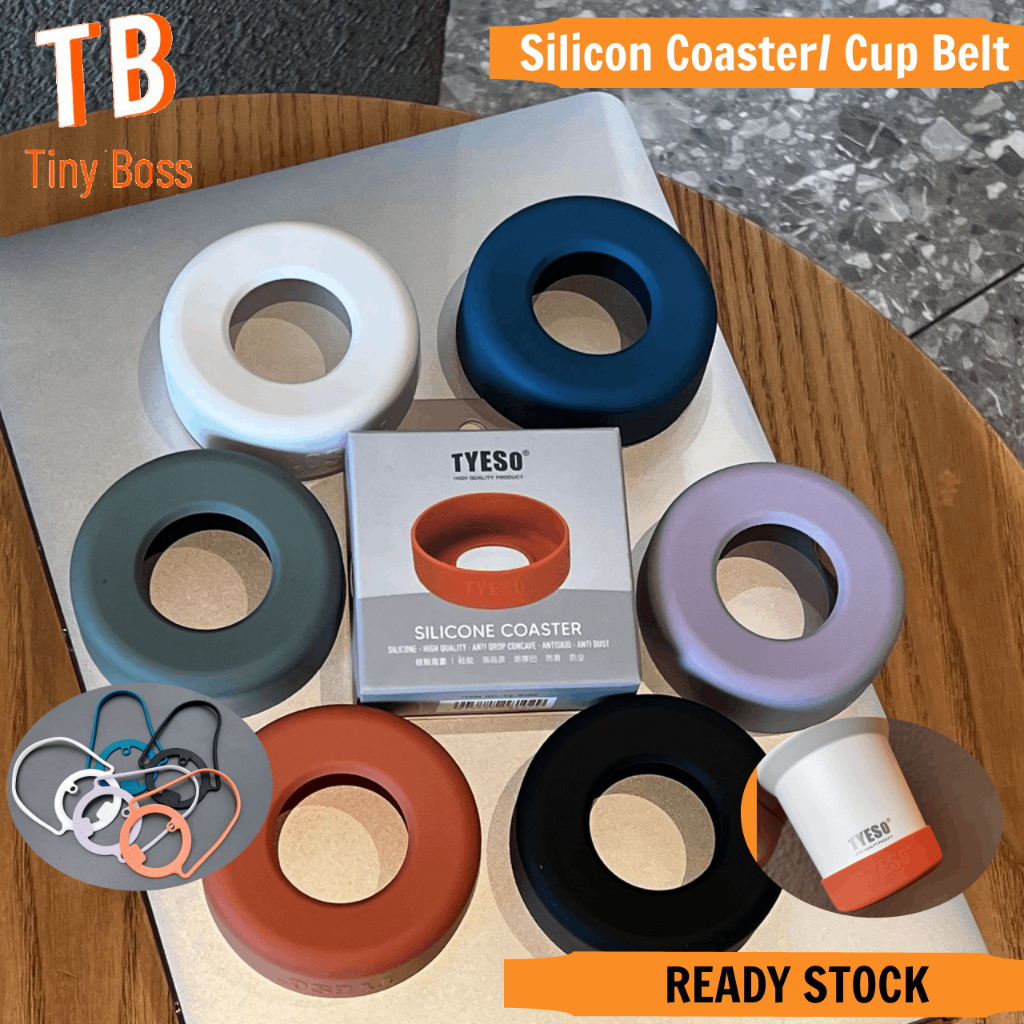 Tyeso Accessories Silicon Coaster & Cup Belt Anti-Slip Tumbler Rubber Silicone Cup Holder Thermos Cup Coaster Cup Bottom